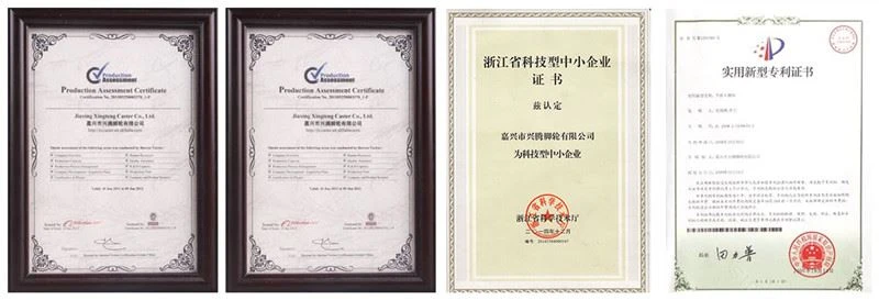 portable folding cart certificate 2